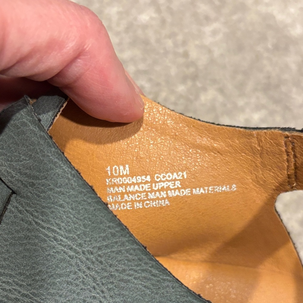 Kork-Ease Dark Gray/Blue Leather Mules - Picture 8 of 8